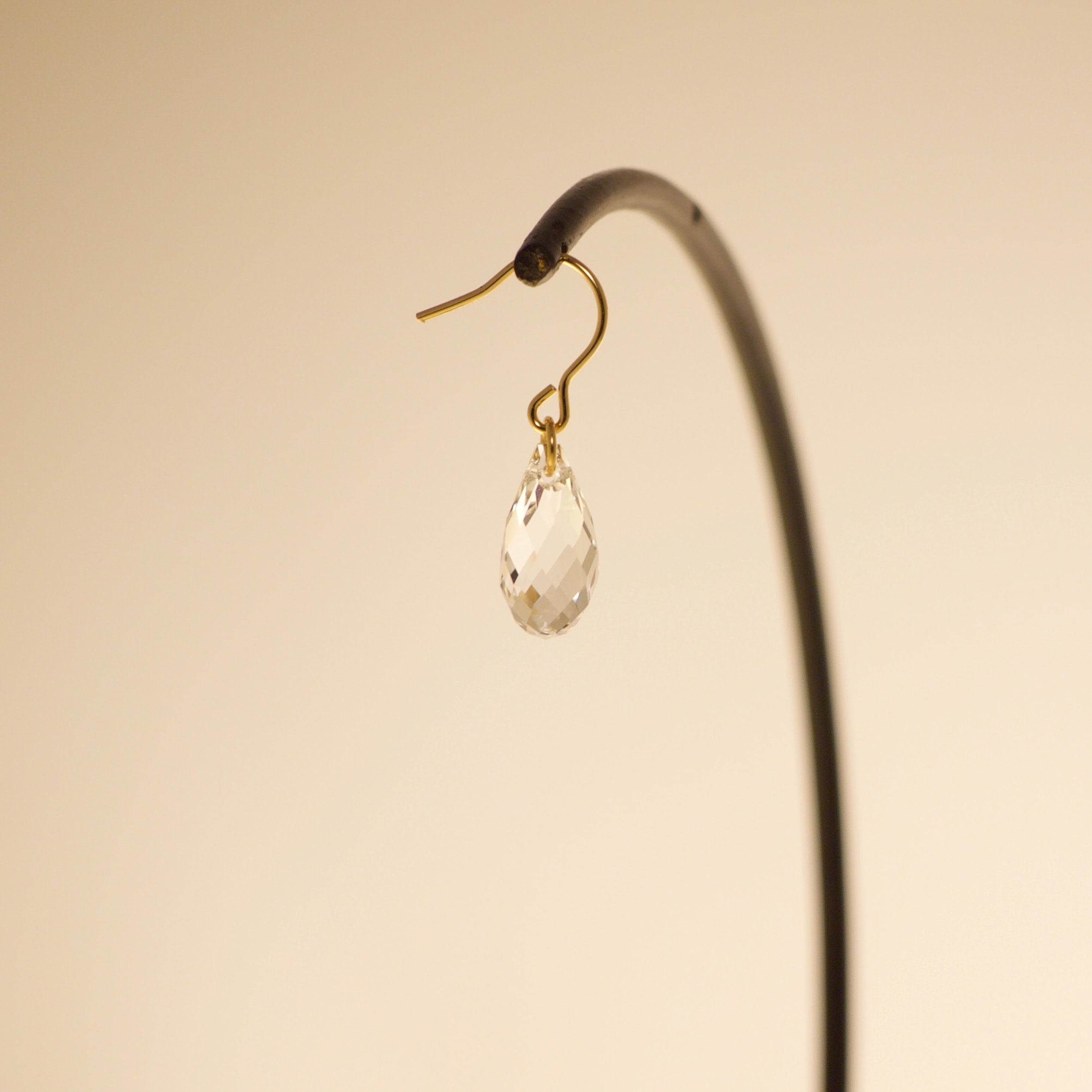 クリスタルガラスのシンプルピアス/14kgf【PGF-HK-01-BRM】 | Nijiiro